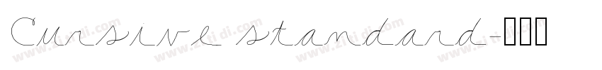 Cursive standard字体转换